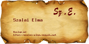 Szalai Elma névjegykártya
